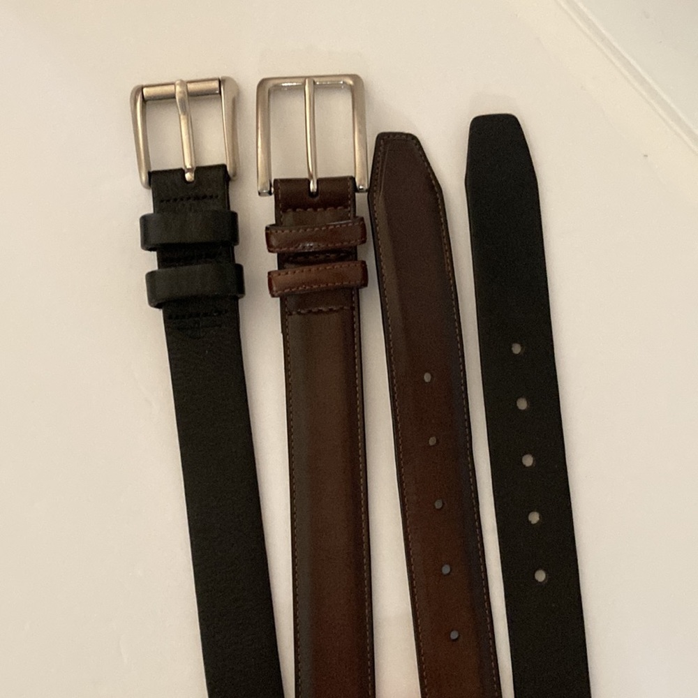 DOCKER’S + CGF Leather Belt Bundle  
Black/Brown Size 36 - Picture 3 of 8